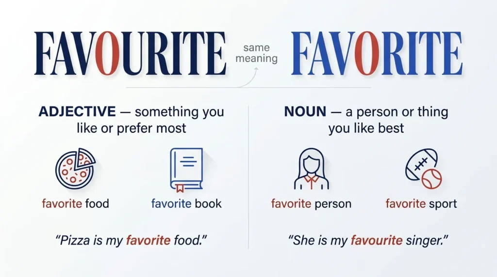 Favourite or Favorite