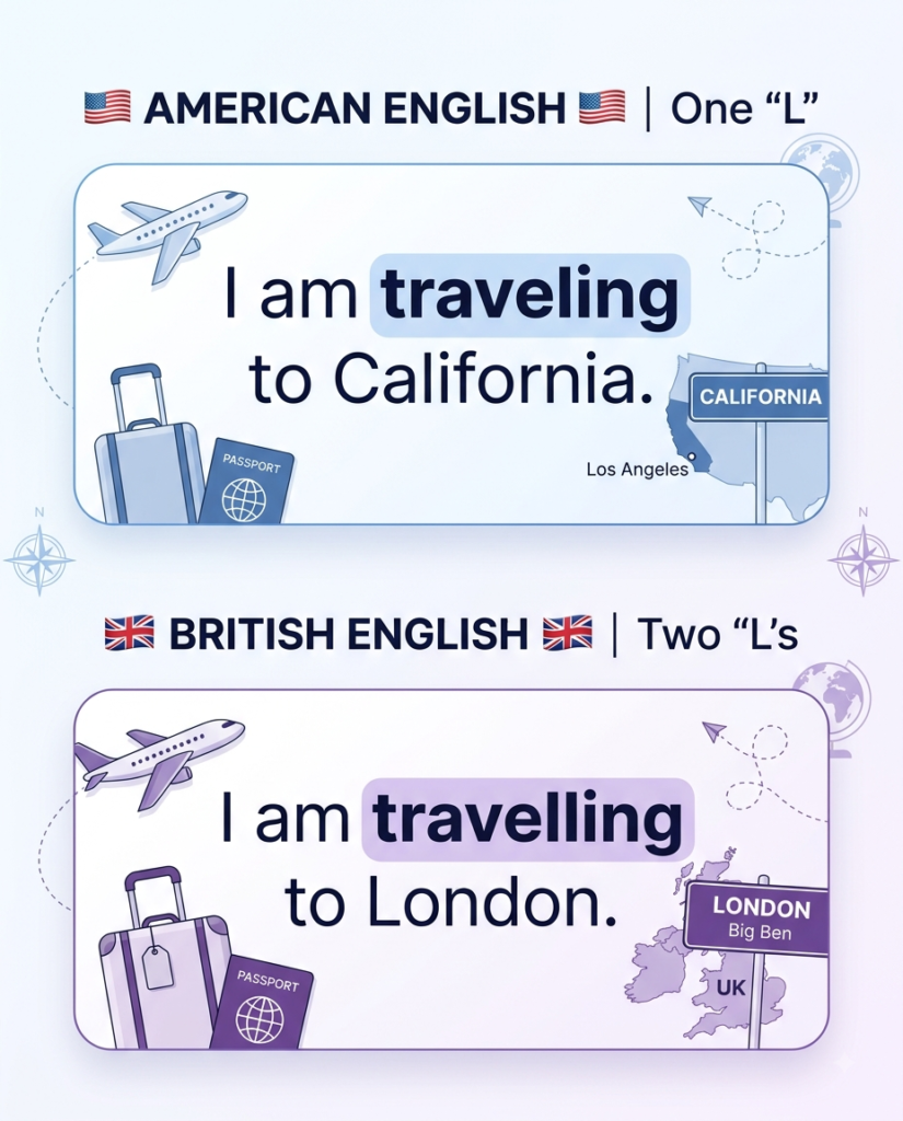 Travelling or Traveling