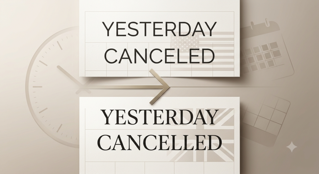 Canceling or Cancelling