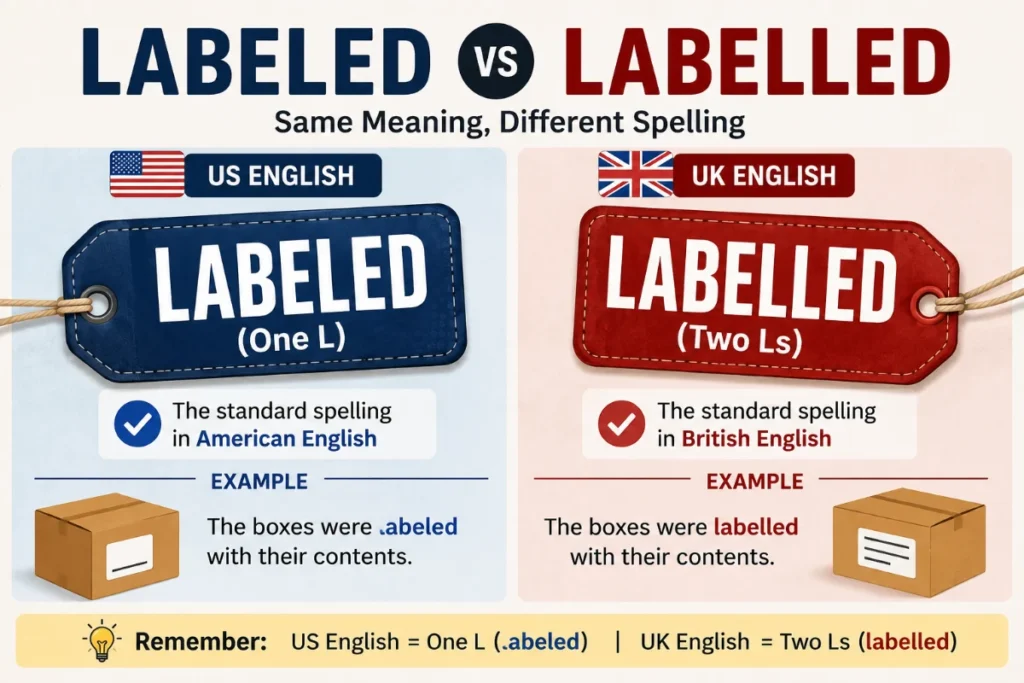 Labelled or. Labeled