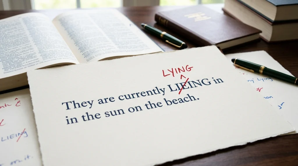 Lieing or Lying
