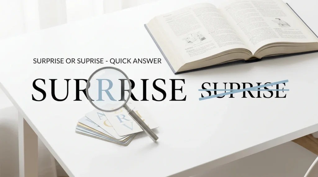 Surprise or Suprise