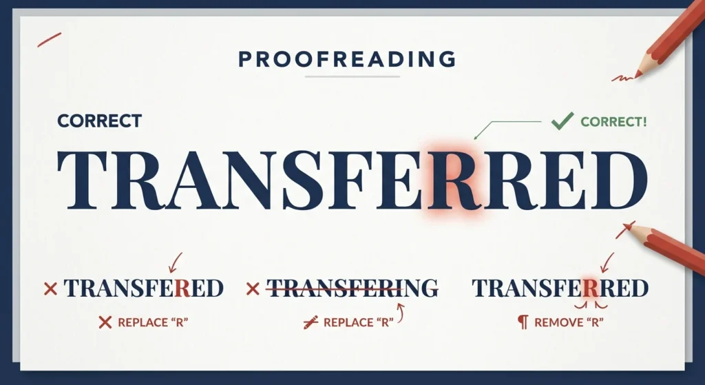 Transferred or Transfered