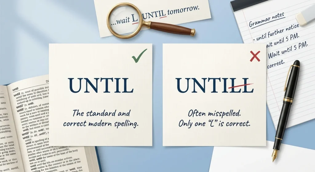 until or untill  