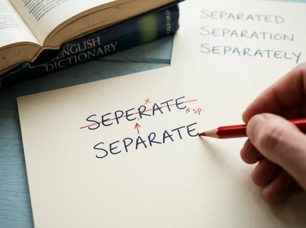 Separate or Seperate