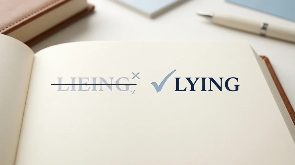 Lieing or Lying