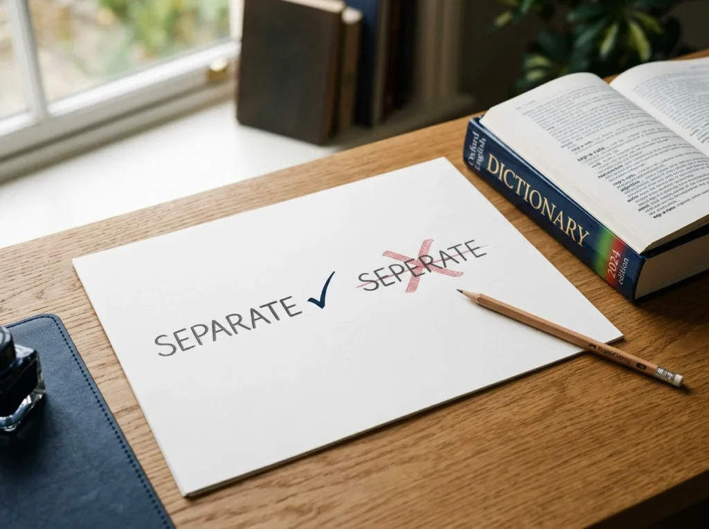 Separate or Seperate
