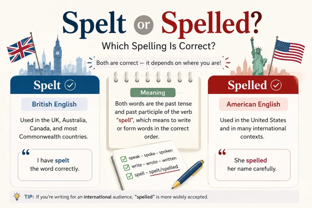 Spelt or Spelled