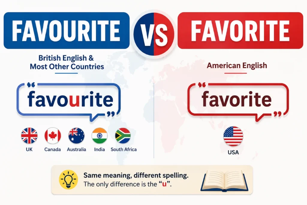 Favourite or Favorite
