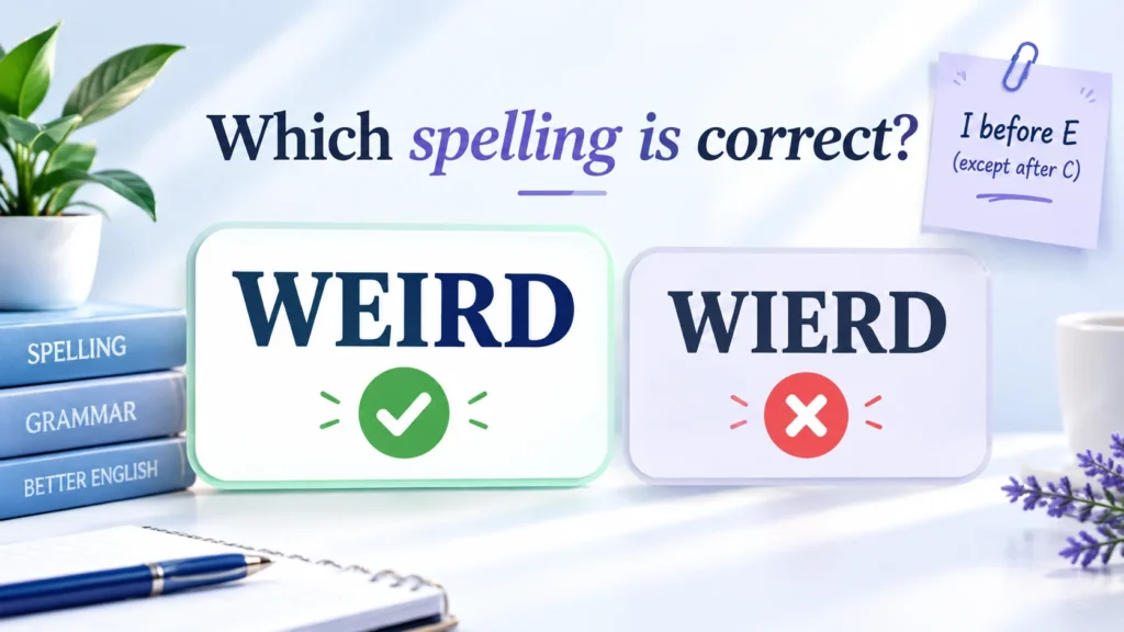 Weird or Wierd