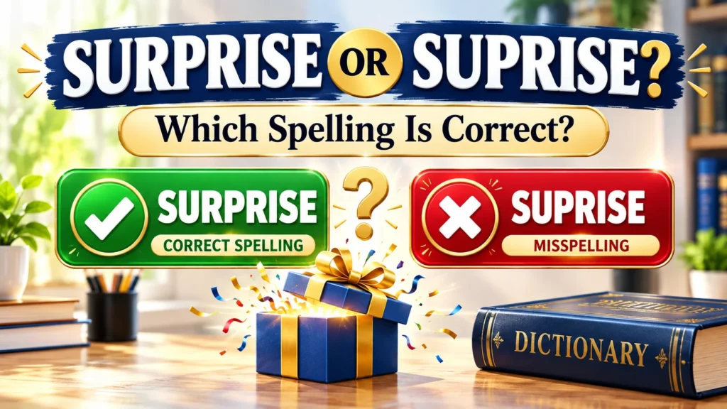 Surprise or Suprise