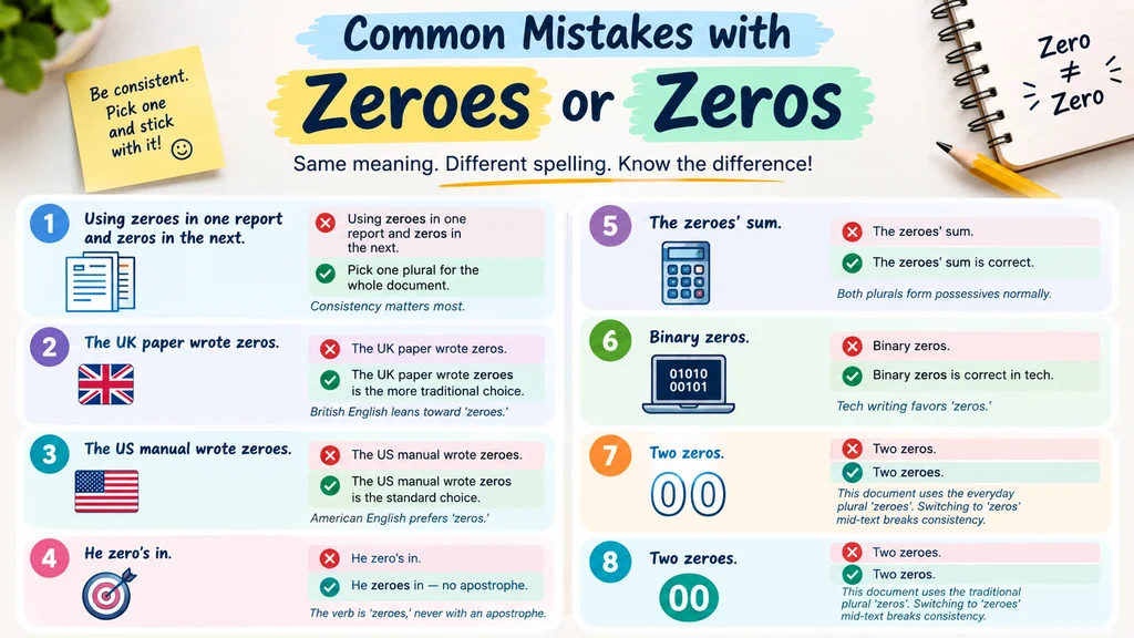 zeroes or zeros