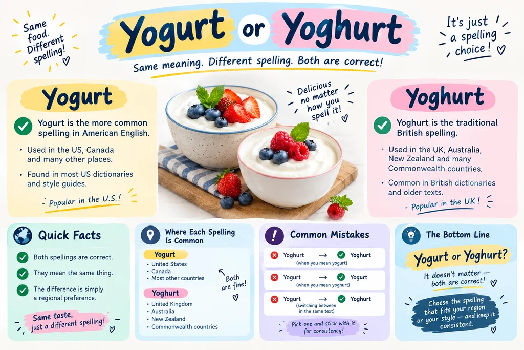 yogurt or yoghurt