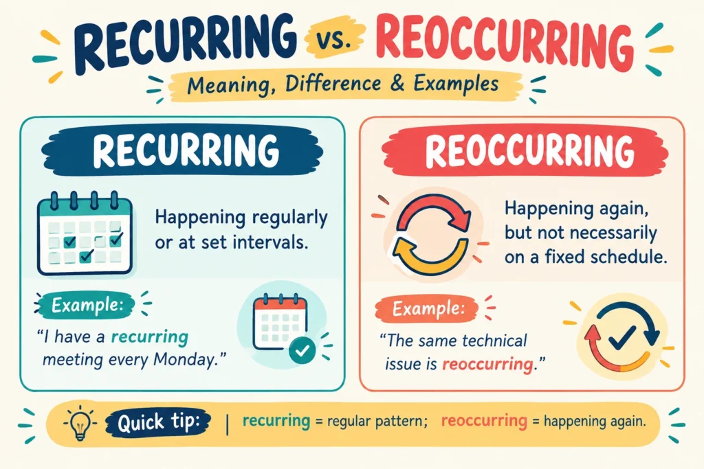 Recurring or Reoccurring