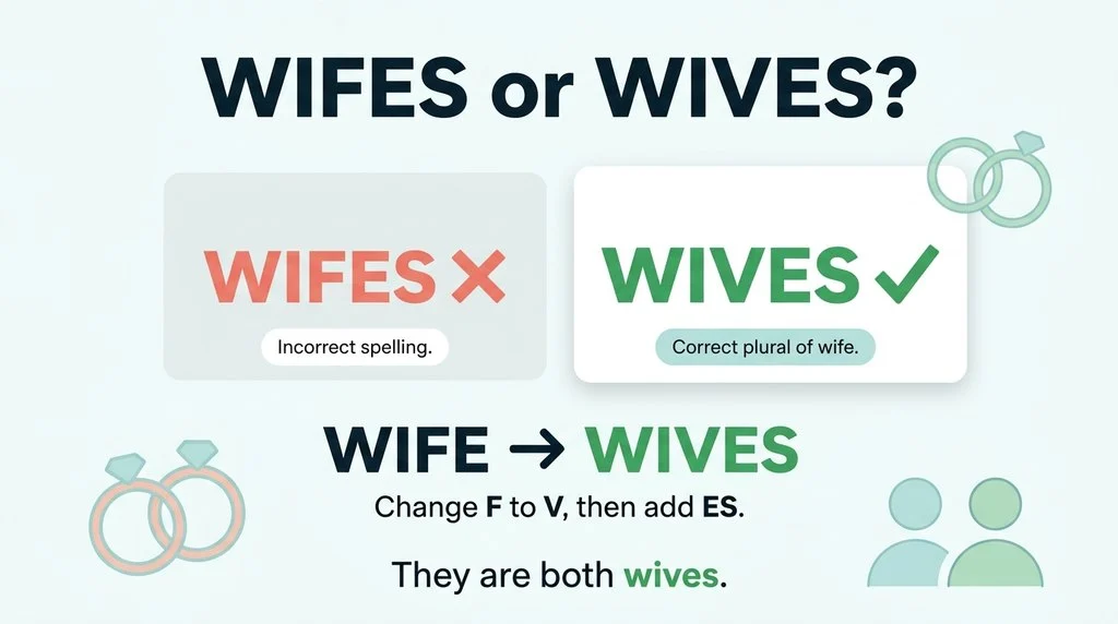 wifes or wives