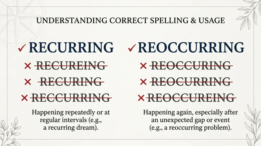 Recurring or Reoccurring