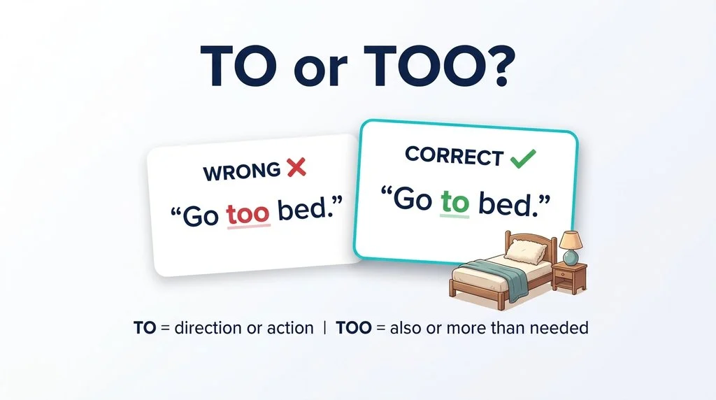 to or too