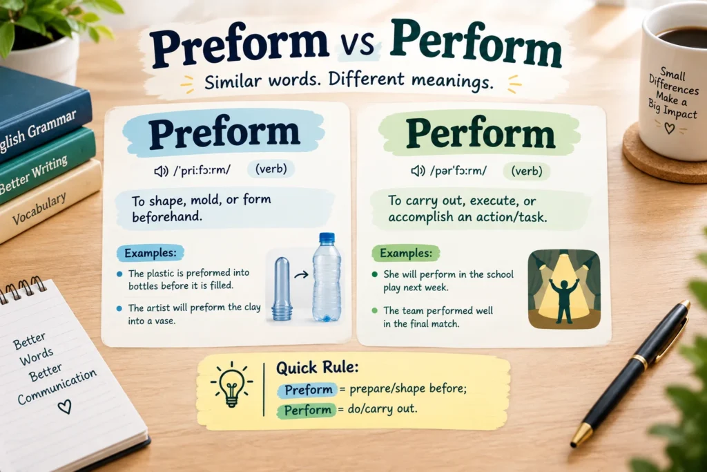 Perform or Preform