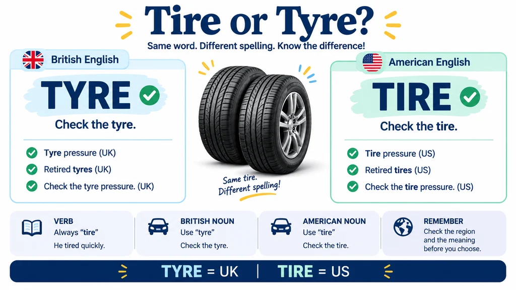 tire or tyre
