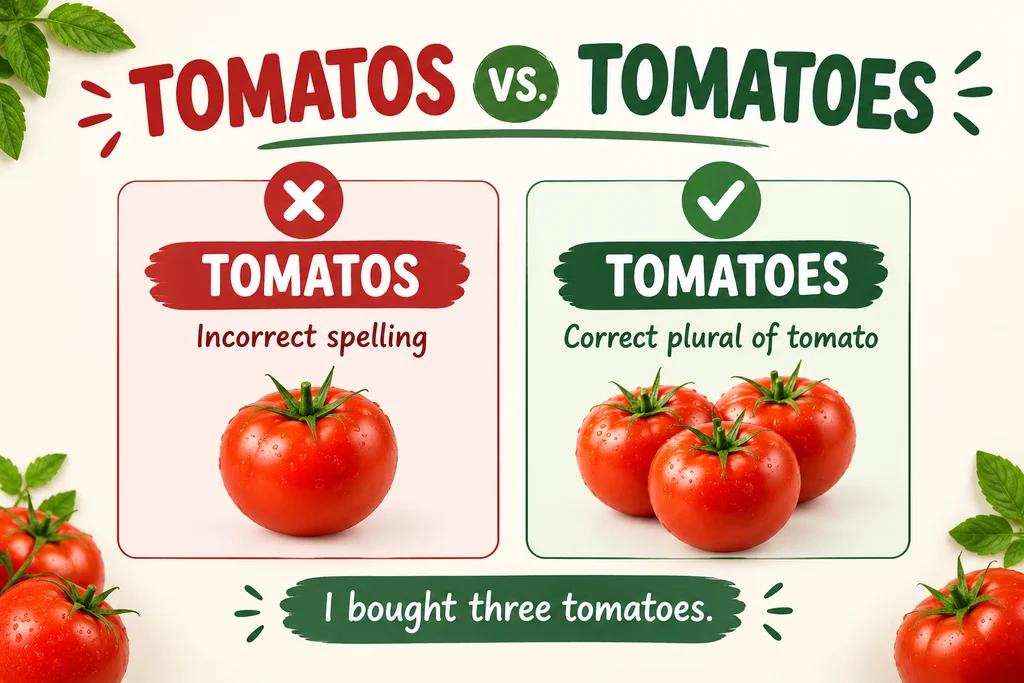 tomatoes or tomatos