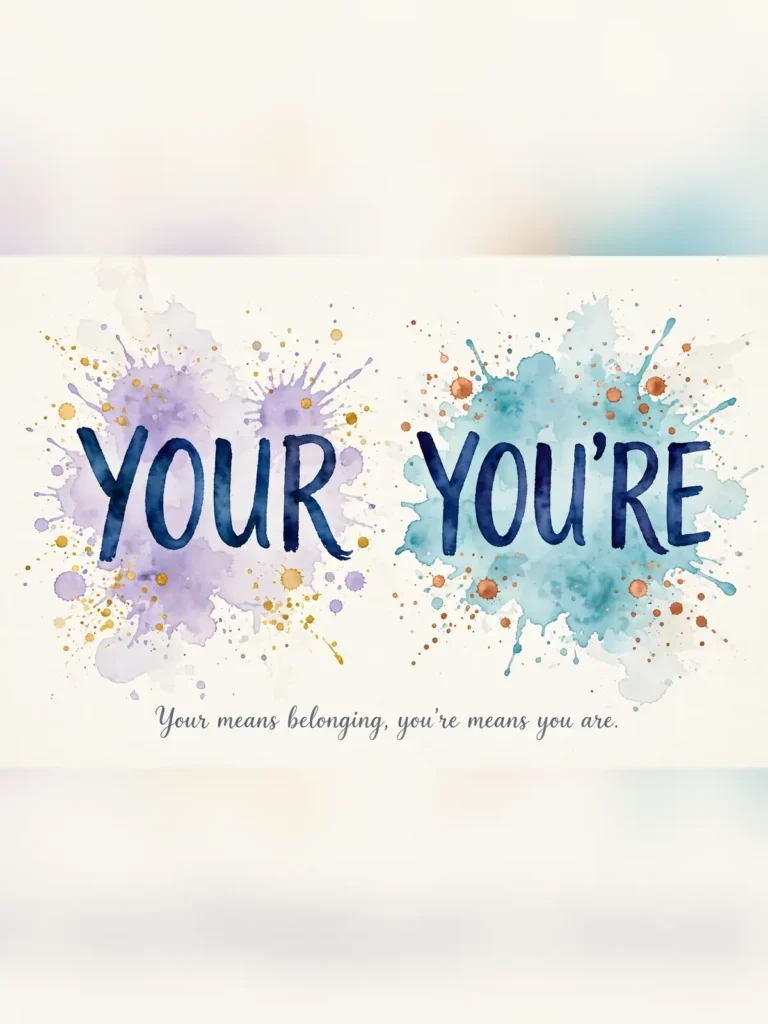 your or you're